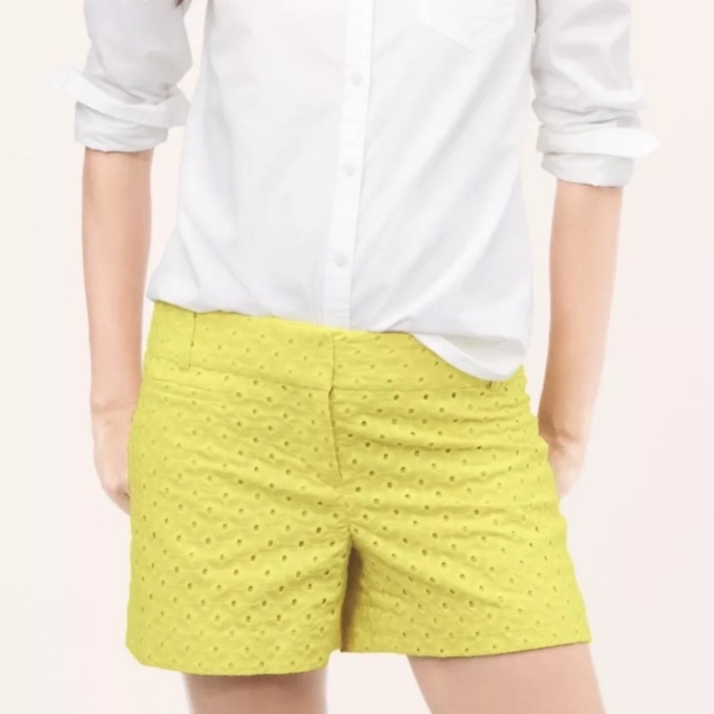 LOFT Riviera Citron Yellow Shorts 12